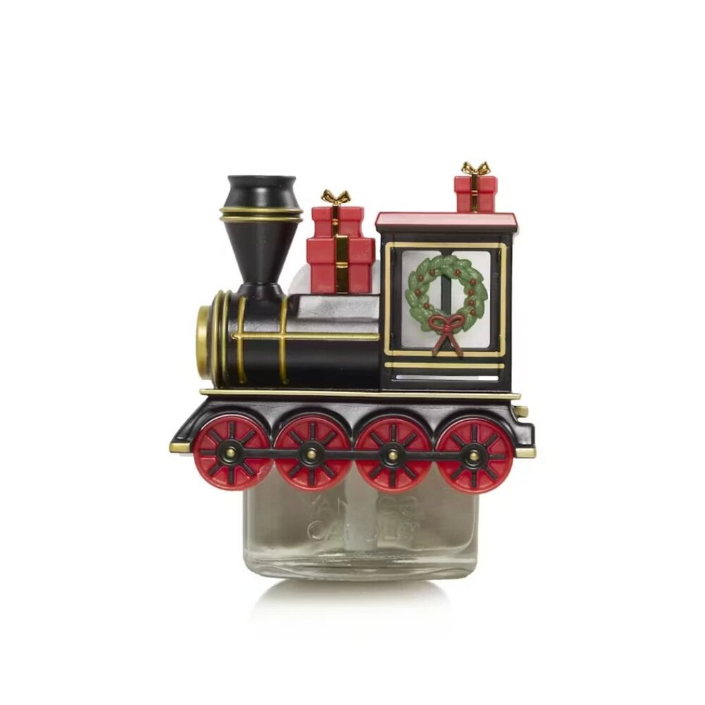 Yankee Candle Holiday Train Scent Plug Diffuser with Light + Free Refill NEW